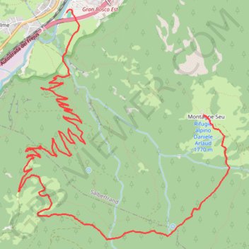 Trace GPS Salbertrand-Montagne Seu, itinéraire, parcours