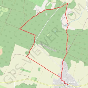 Trace GPS Le Bois de Romainville - Les Alluets-le-Roi, itinéraire, parcours