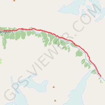 Trace GPS Gangotri - Bhojwasa, itinéraire, parcours