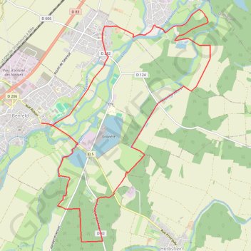 Trace GPS Circuit de l'Ill et de la Lauter, itinéraire, parcours