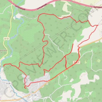 Trace GPS Flassans sur Issole, itinéraire, parcours