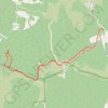 Trace GPS Rocher des Trois Luisants, itinéraire, parcours