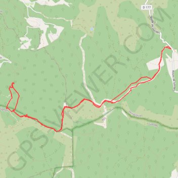 Trace GPS Rocher des Trois Luisants, itinéraire, parcours