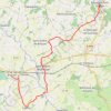 Trace GPS Chemin de Saint Michel (voie de Paris) etape 10, itinéraire, parcours
