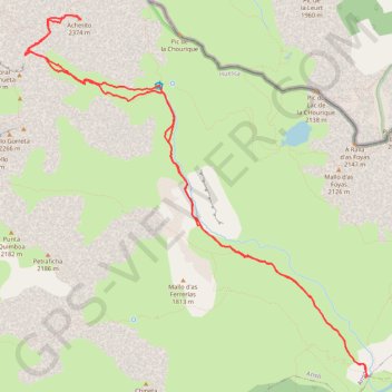 Trace GPS Mallo de Acherito, itinéraire, parcours