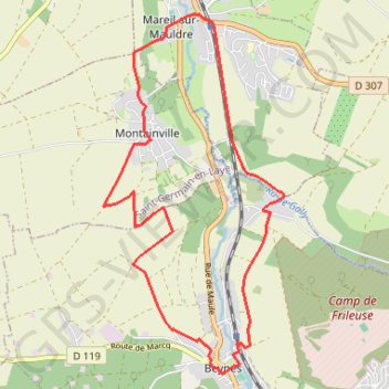 Trace GPS Beynes - Mareil sur Mauldre - Beynes, itinéraire, parcours