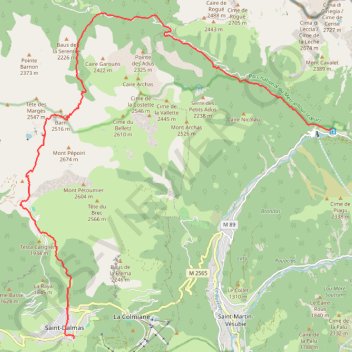 Trace GPS Traversée des Alpes - Étape 27, itinéraire, parcours
