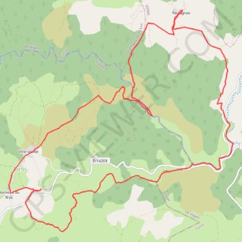 Trace GPS Sorbs - Les vallées sèches, itinéraire, parcours