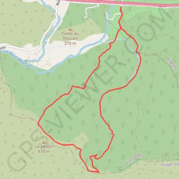 Trace GPS Les Vanades - PIGNANS - 83, itinéraire, parcours