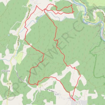 Trace GPS La Bastide de Virac et Goule de la Foussoubie, itinéraire, parcours