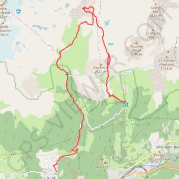 Trace GPS Orgere - Lac de la Partie, itinéraire, parcours