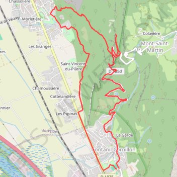 Trace GPS Mont Saint Martin, itinéraire, parcours