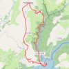 Trace GPS Balade à la presqu'île de Laussac - Thérondels, itinéraire, parcours