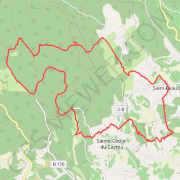 Trace GPS Saint-Beauzile-forêt de La Grésigne, itinéraire, parcours