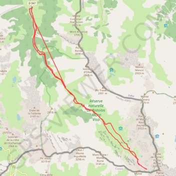 Trace GPS Col valanche, itinéraire, parcours