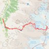 Trace GPS Grand Paradis : Par le Glacier du Grand Paradis (voie normale), itinéraire, parcours
