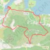 Trace GPS Salagou - Mourèze - Roques - Liausson - Grotte, itinéraire, parcours