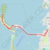 Trace GPS Honeymoon Island, itinéraire, parcours