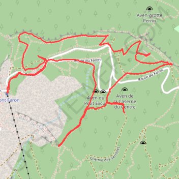 Trace GPS Mont Faron Toulon, itinéraire, parcours