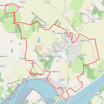 Trace GPS Circuit des coteaux de Vilaine, itinéraire, parcours