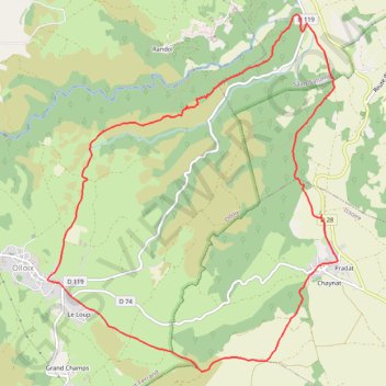 Trace GPS Entre Monne et Liauzun - Chaynat, itinéraire, parcours