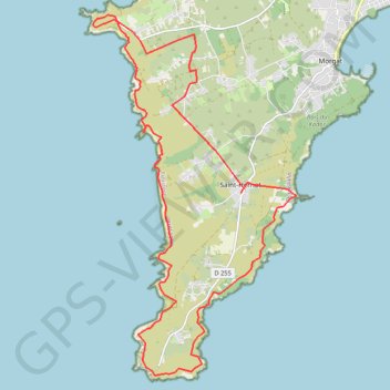 Trace GPS De Saint hernot à la pointe de dinan, itinéraire, parcours