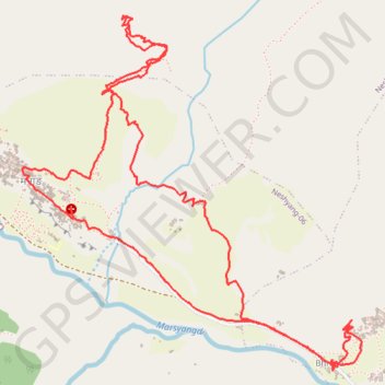 Trace GPS Tour Annapurna - Jour 07 - Manang - Manang, itinéraire, parcours