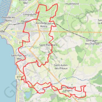 Trace GPS La Maximum - Granville, itinéraire, parcours