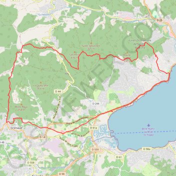 Trace GPS Sainte Maxime, itinéraire, parcours