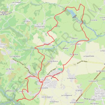 Trace GPS Saint-maurice sur dargoire, itinéraire, parcours