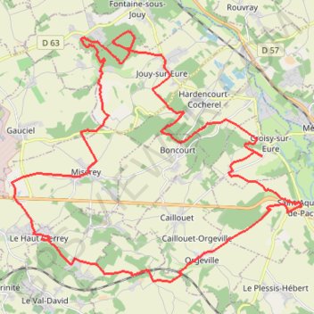 Trace GPS Cierrey - Rando de la Pommeraie, itinéraire, parcours
