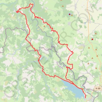 Trace GPS Naussac - saint prejet d'allier, itinéraire, parcours