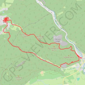 Trace GPS De Rothbach à Lichtenberg, itinéraire, parcours