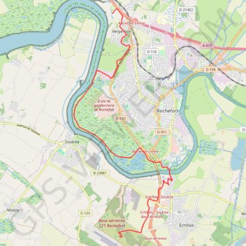Trace GPS Vergeroux, itinéraire, parcours