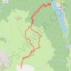 Trace GPS Pic de Chérue depuis lac de Fabrèges (raquettes), itinéraire, parcours