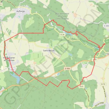 Trace GPS Les Vaux de Cernay - Vieille-Église-en-Yvelines, itinéraire, parcours