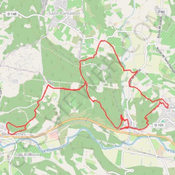 Trace GPS Goult - Notre-Dame de Lumières, itinéraire, parcours