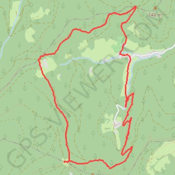 Trace GPS Circuit au dessus de Murbach (Haud Rhin), itinéraire, parcours