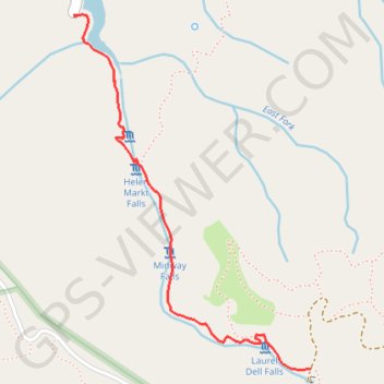 Trace GPS Cataract Falls, itinéraire, parcours