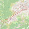 Trace GPS Traversée Grande Lauzière lac du Bois col du Bâton, itinéraire, parcours