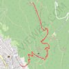Trace GPS Mont Baron du Péril (Veyrier le lac), itinéraire, parcours
