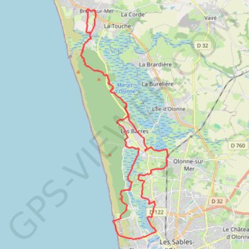 Trace GPS trace1, itinéraire, parcours