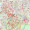 Trace GPS Rome, Colisée, Palatin, forums, itinéraire, parcours