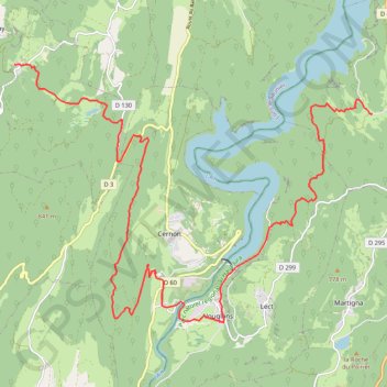 Trace GPS Legna - Moirans-en-Montagne, itinéraire, parcours