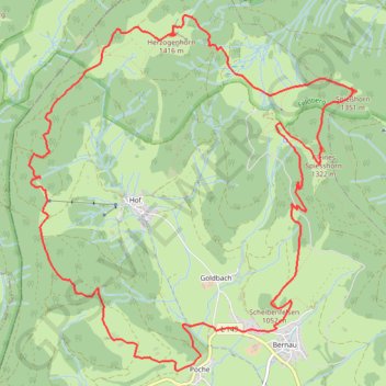 Trace GPS Bernau Tour, itinéraire, parcours