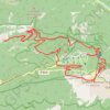 Trace GPS Côtes du Rhône - Ventoux - Le Plan - Col du Comte - Mont Serein - Le Contrat - Mont Ventoux - Bergerie de l'Avocat - Lou Roundeu, itinéraire, parcours
