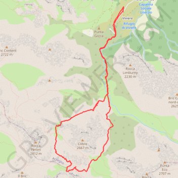 Trace GPS La Repiatetta, itinéraire, parcours