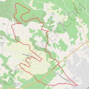 Trace GPS LES HAUTS DE GAILLAC, itinéraire, parcours