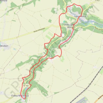 Trace GPS Chalo Saint Mars, itinéraire, parcours