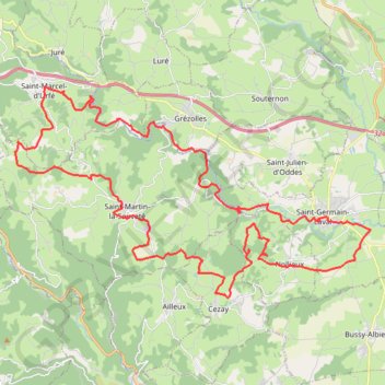 Trace GPS Le Val d'Aix - Saint-Germain-Laval, itinéraire, parcours